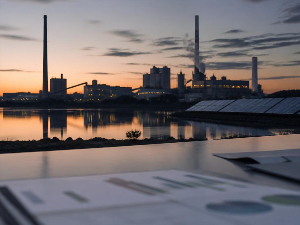 Industriell anläggning med fokus på miljö och utsläppskontroll i svensk tillverkning