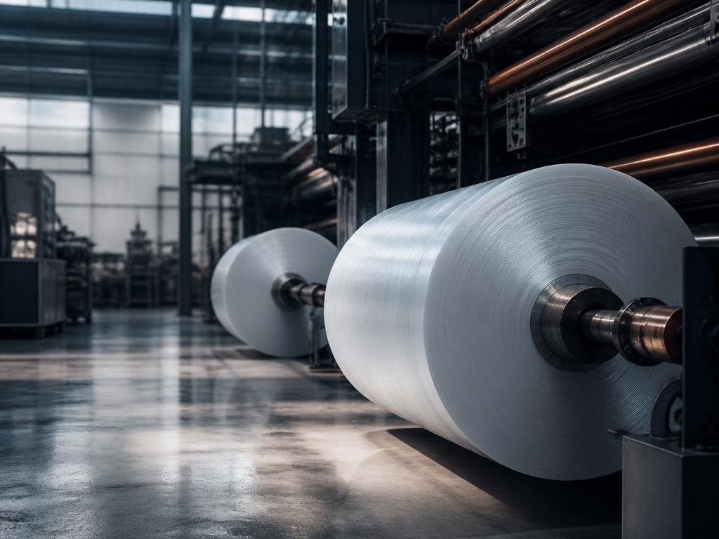 Polyetenrör staplade i industriell lagermiljö, förberedda för rörnätsinstallation